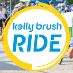 Kelly Brush Ride logo with cyclists
